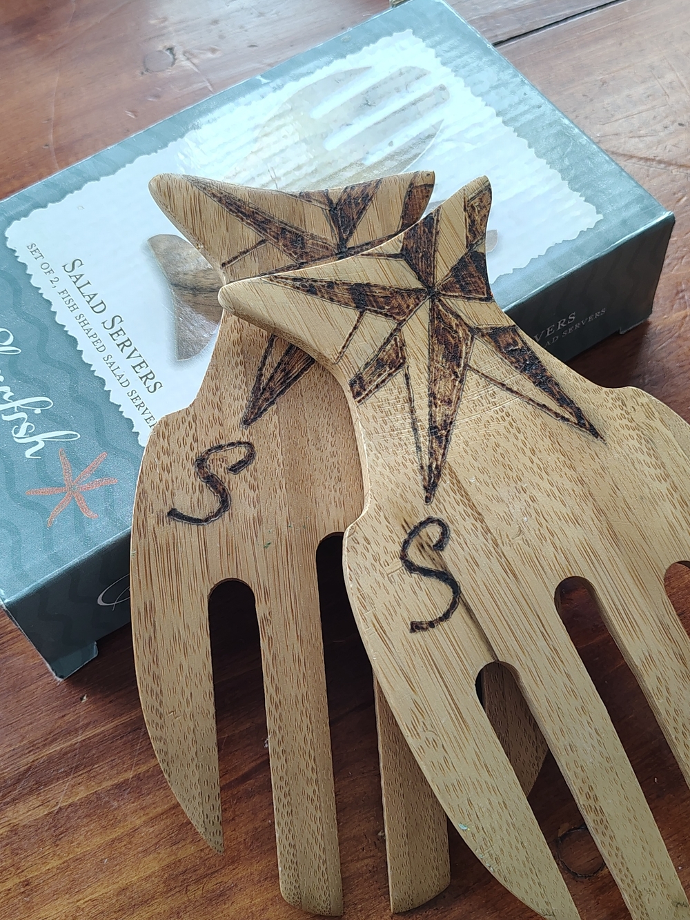 Nautical Themed Salad Servers